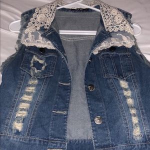 Women’s blue jean vest